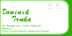 dominik trnka business card